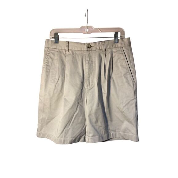 Adidas Mens Stretch Tan Chino Front Plea￼ Golf Performance Shorts Size 32 - Picture 1 of 5